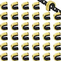 Gejoy 40 Piezas Puntos de Encocar Puntos de Encoque de Cadena de Tiro al Arco Clip de Hebilla de Cuerda de Arco para…